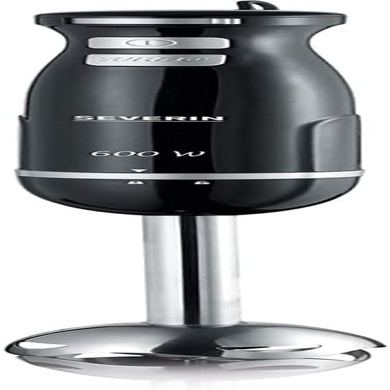 SEVERIN Kabelloser Stabmixer Mit Premium-Set, Abnehmbarer Mixstab, Mit Pürierstab, Multizerkleinerer, Mixbehälter, Kartoffelstampfer & Schneebesen, Schwarz/Edelstahl-Gebürstet, SM 3775 Mama si Copilul Naty Shop Single