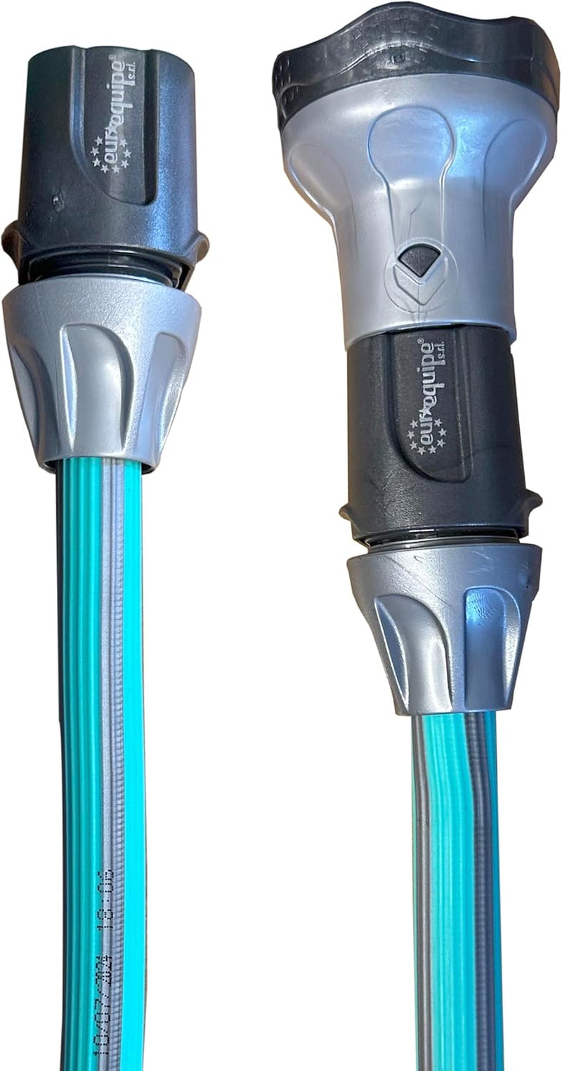 Furtun de grădină extensibil până la 7,5 metri, 1/2" (12,5 mm), cu duș de mână și 8 funcții, Idroeasy