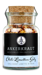 Ankerkraut Chili-Lime-Salz, 70g i korkglas, Speise-Salz Mischung für Steak Fisch Salad Asia Gerichte, Allrounder mit Gesmack und Qualität