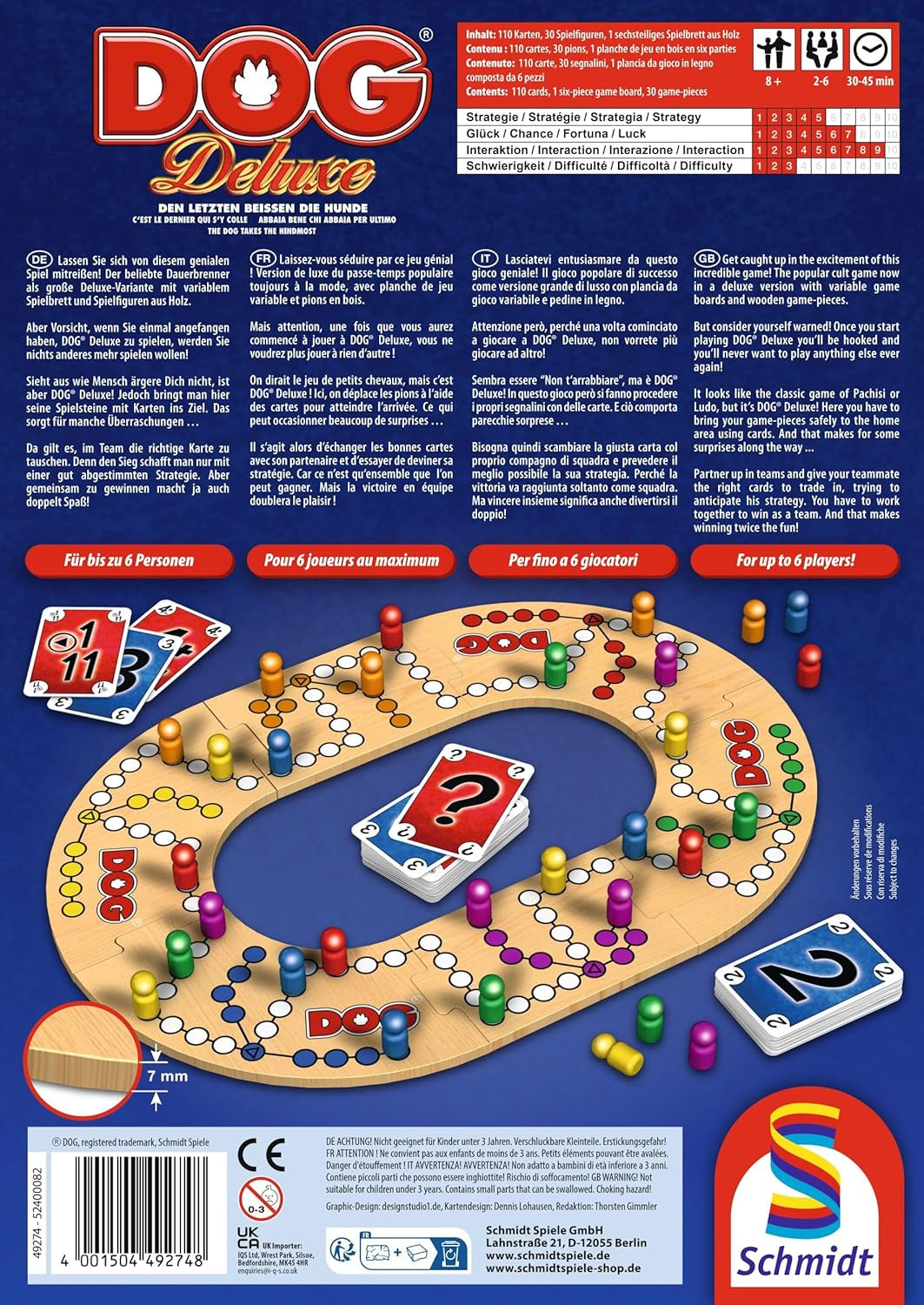 Schmidt Spiele 49274 Dog Deluxe, Familiespil