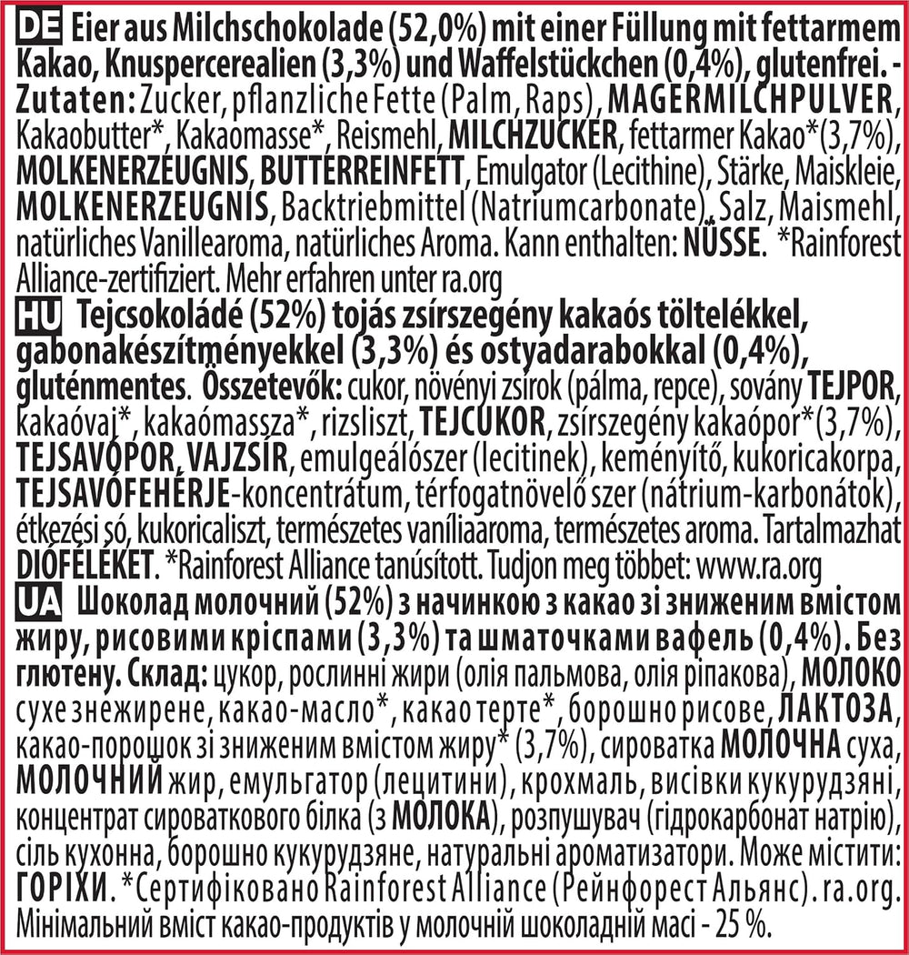 NESTLÉ Mini-æg, små mælkechokoladeæg med cremet fyld og sprøde stykker, 1 pakke (1 x 89g)