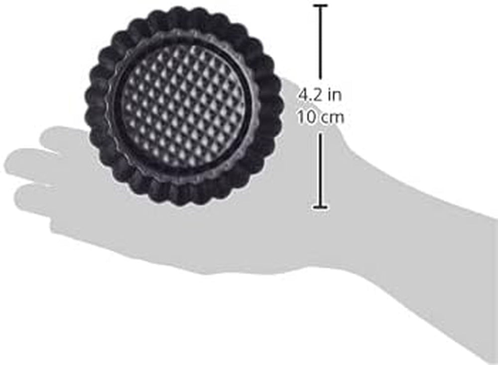 ORIGINAL KAISER Classic plus Obstbodenform 28 Cm, 28,4 X 28,4 X 3,5 Cm & Classic Mini Torteletts 6 Stück, Tartelette Förmchen 10 Cm, Tarteform Klein, Tortelettförmchen Antihaftbeschichte Bageforme og plader Naty Shop