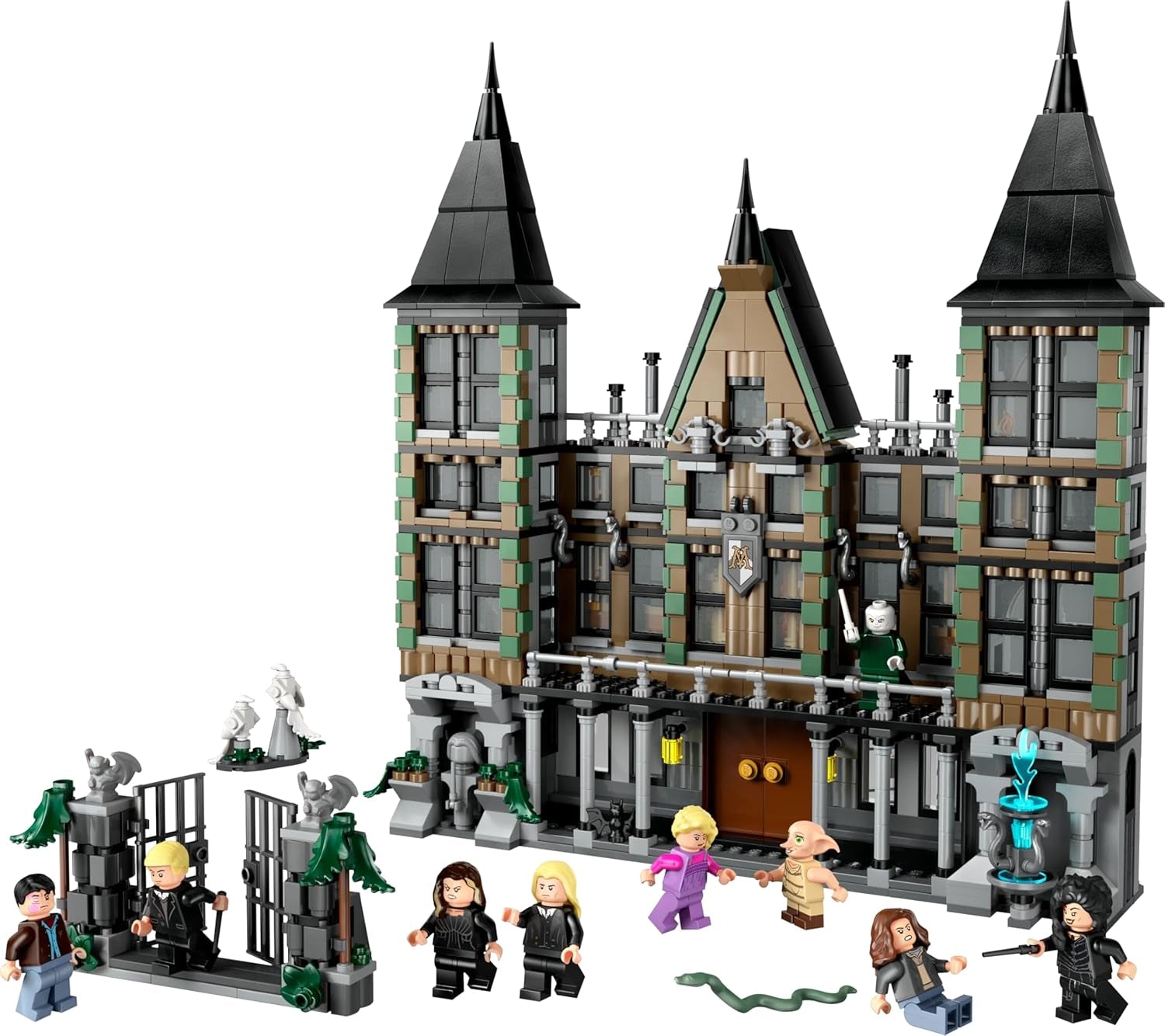 LEGO Harry Potter Malfoy Family Country Estate, fantastisk legetøj at samle og vise frem, gave til drenge, piger og fans af troldmandsverdenen, gaveide med 9 minifigurer 76453 Byggesæt Besuche den LEGO-Store