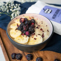 Afine liofilizate: 100g afine cultivate uscate pentru smoothie-uri, muesli, topping pentru terci - fructe de pădure liofilizate fără zahăr adăugat - Afine liofilizate NutriPur Produse deshidratate Naty Shop