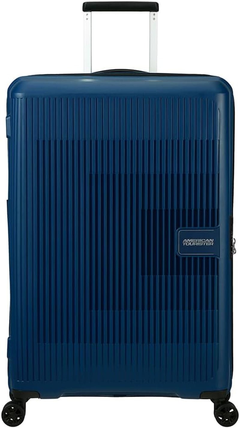 American Tourister Aerostep - Spinner L, Valiză extensibilă, 77 cm, 101.5/109 L, Portocaliu (Portocaliu aprins) Bagaje și echipament de călătorie Naty Shop Albastru (albastru marin) L (77 cm - 101,5/109 L)