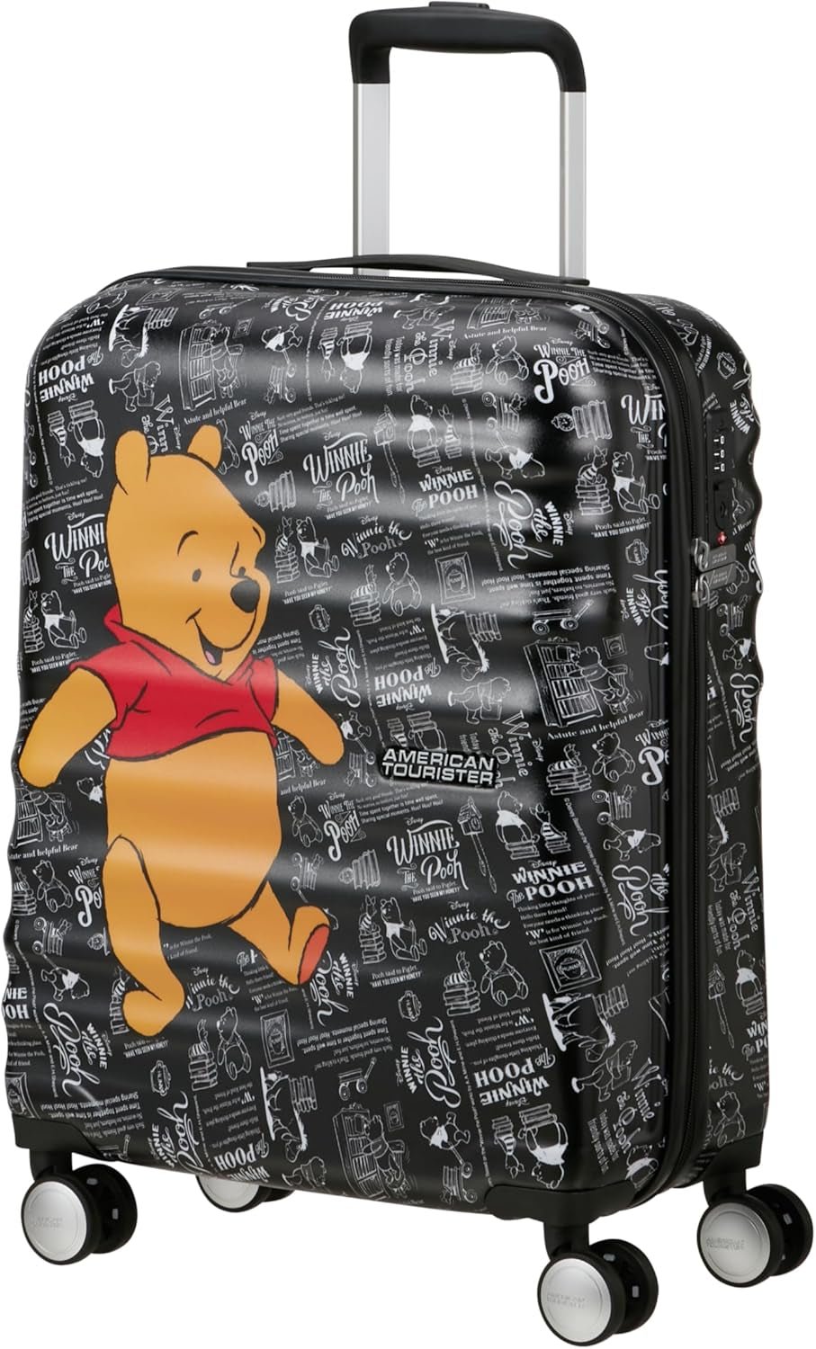 American Tourister Wavebreaker Disney - Spinner S, bagaje pentru copii, 55 cm, 36 L, multicolor (Donald Blue Kiss) Bagaje și echipament de călătorie Naty Shop Multicolor (Winnie The Pooh) Spinner S (55 Cm - 36 L) Mat Shell Disney