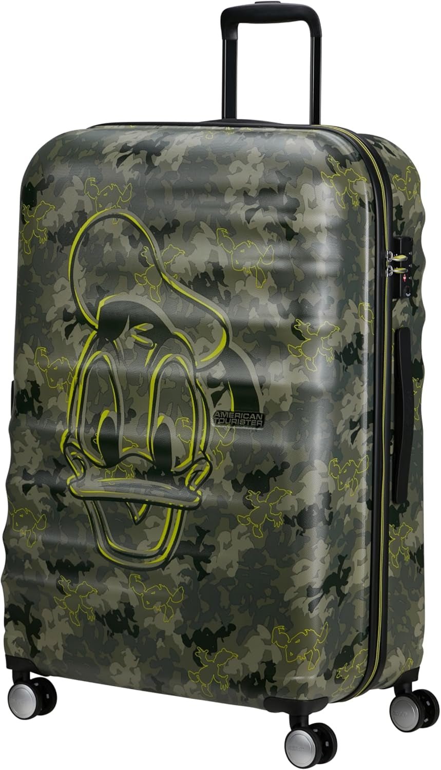 American Tourister Wavebreaker Disney - Spinner S, bagaje pentru copii, 55 cm, 36 L, multicolor (Donald Blue Kiss) - Naty Shop