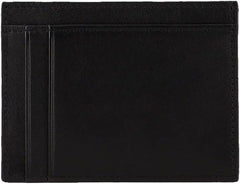 Armani Exchange Bărbați din piele netedă cu logo Accesoriu de călătorie-înveliș titular de card, negru Portofel Barbati Naty Shop Negru S