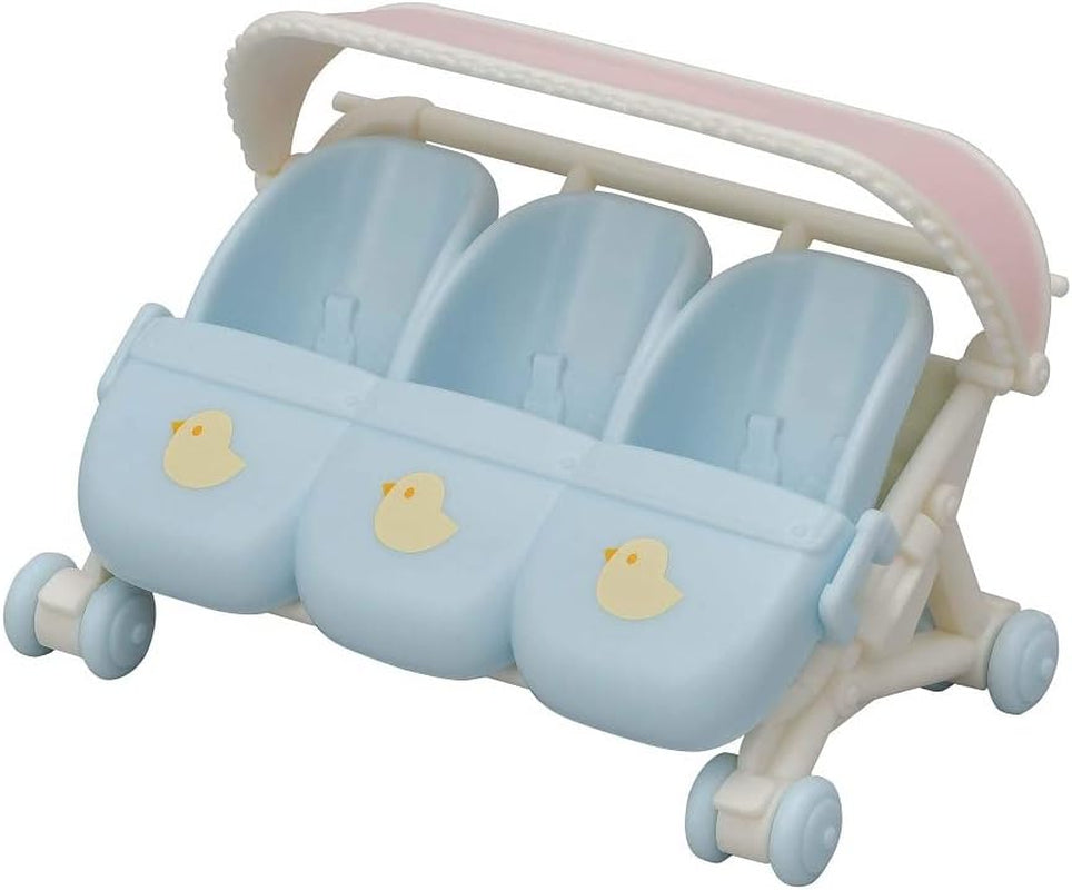Sylvanian Families L5533 Triplets Stroller - Dukkehus Legesæt Dolls Naty Shop Standardtitel