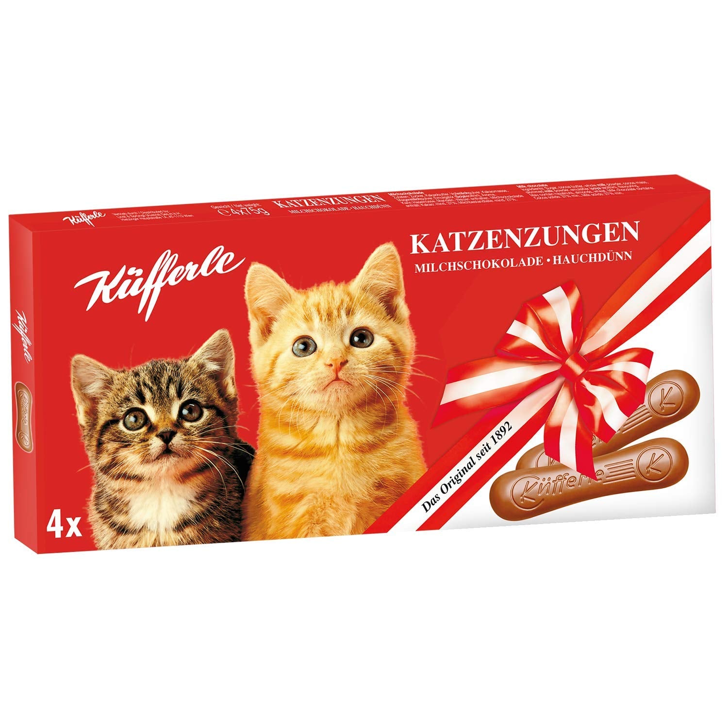 Küfferle kattetunger 10x75g multipak, mælkechokolade, 10 stk.