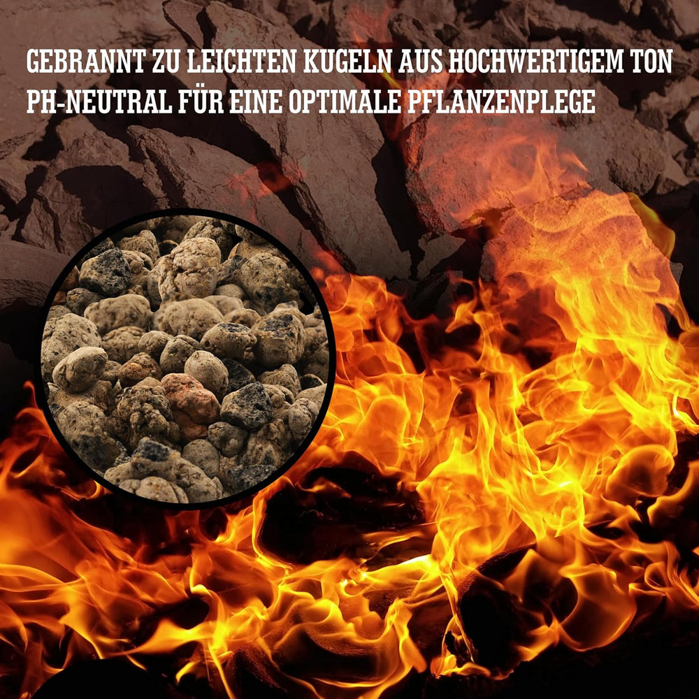 LERAVA® Expanded Clay (1L) – Lergranulat til stueplanter og hydroponics – Vegetabilsk ler med neutral pH for optimal dræning – Ideel som dræningslag eller dekorative lergranulat til planter