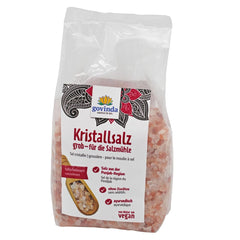 Govinda Kristallsalz - groft (1 kg) | 250 Millionen Jahre alt | Salz aus der Punjab-regionen | 100% naturlig skønhed & ohne Zusätze | Ayurvedisk | Vegansk | Ideel til saltmøllen