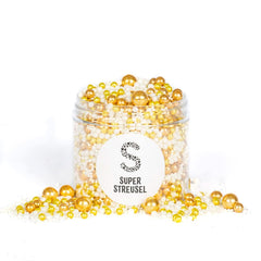 Super Streusel Gold Glimmer, Juletema Drys, 180 gram Sprinkles Naty Shop