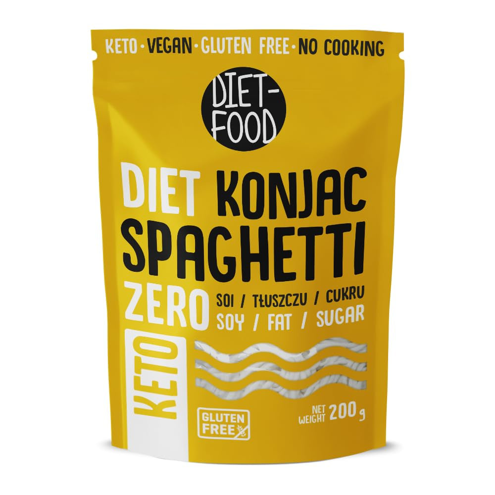 DIET-MAD Instant Shirataki Konjac-ris, lavt kulhydratindhold, lavt kalorieindhold, vegansk, fedtfri, sojafri, glutenfri, keto-venlig, slankende risnudler, 200 gram