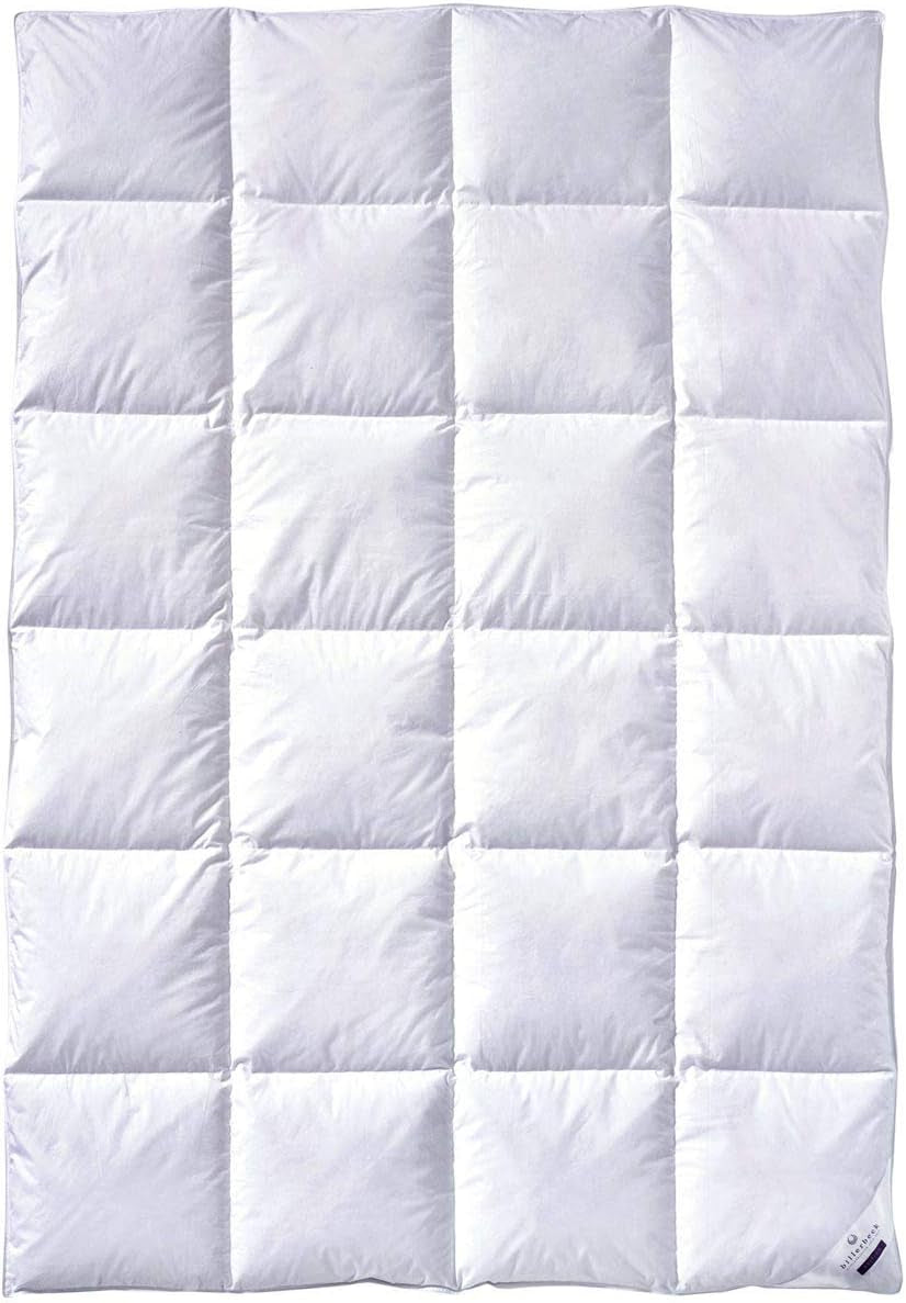 Plapumă din puf Billerbeck Martina® - Plapumă 135 X 200 Cm - Plapumă pentru toate anotimpurile - Potrivit pentru alergici - 90% puf de gâscă, 10% pene de gâscă - Alb Plapumi si pilote Naty Shop Cald (W) 135 X 200 Cm