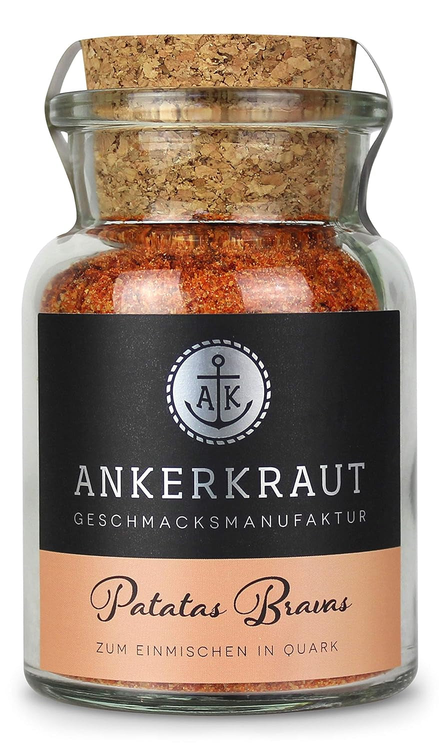 Ankerkraut Patatas Bravas, Gewürzmischung für Spanish Kartoffelwürfel, 90g i korkglas