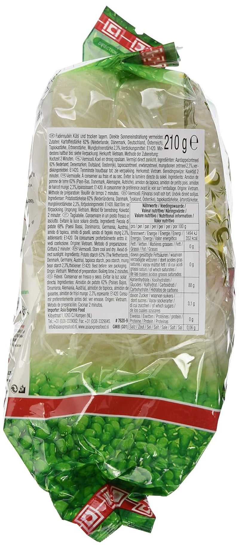 ACECOOK - Vermicelli med bønner GD - (1 X 210 GR)