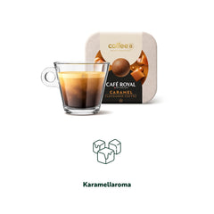 CoffeeB Kaffee Caramel Flavoured - Coffee Balls für CoffeeB Kaffeemaschinen, 100% Arabica - das Kapselsystem ohne Kapsel (10x9)