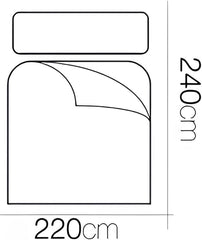 FORNOR 14838 Quilt, genbrugsfiber, 220 X 24 Cm Dyner og dyner Naty Shop