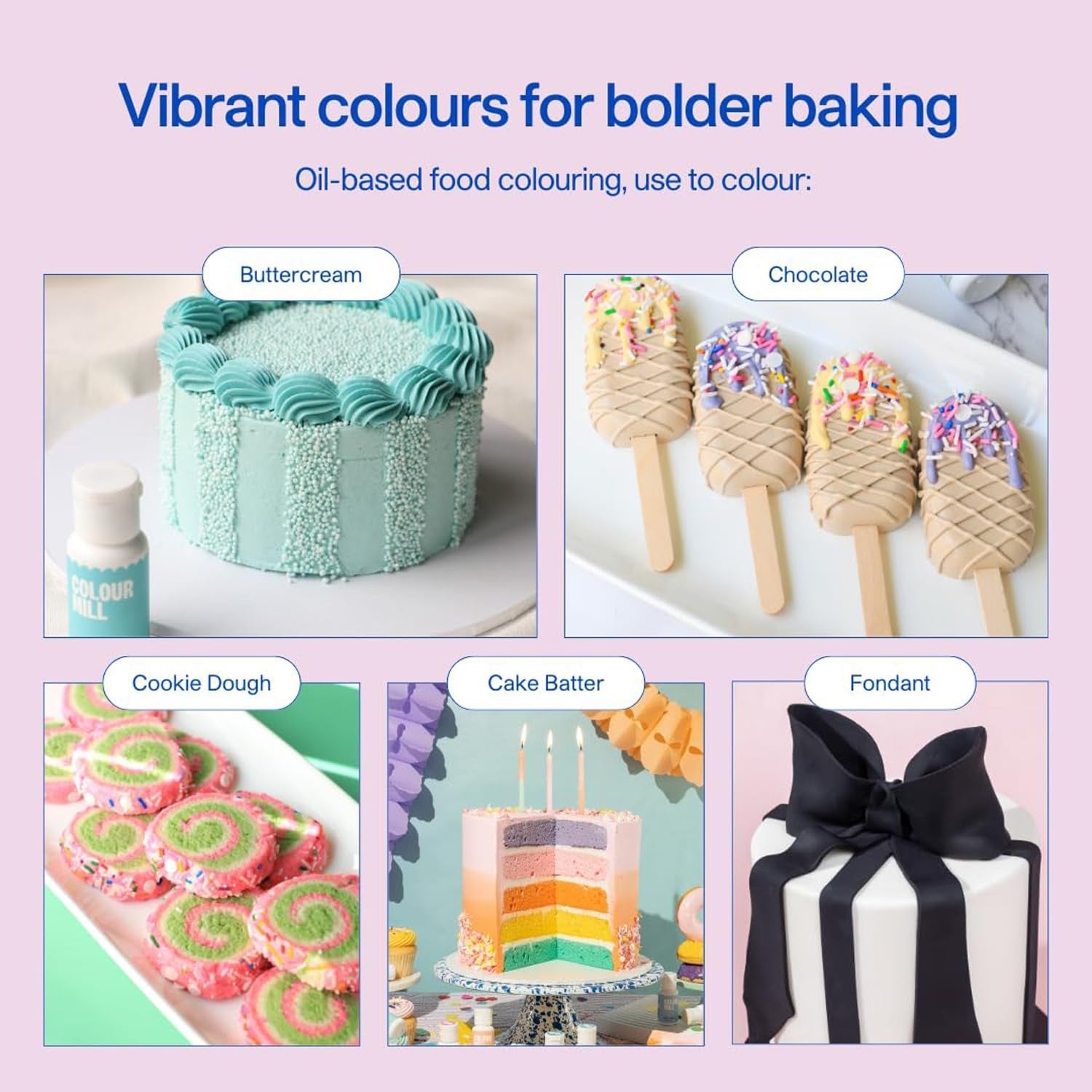 Colorant alimentar pe bază de ulei de portocale Colour Mill - Colorant alimentar pentru ciocolată, fondant, brioșe, prăjituri, copt, macaroane - Colorant alimentar pentru decorarea torturilor - 100 ml