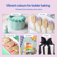 Colorant alimentar pe bază de ulei Colour Mill, amestec de ulei roz pal - Colorant alimentar pentru ciocolată, fondant, brioșe, prăjituri, copt, macaroane - Colorant alimentar pentru decorarea torturilor - 100 ml