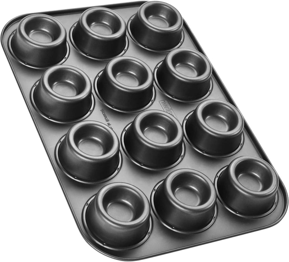 Zenker Cup-Cake-Backblech 12Er Set – Premium Antihaftbeschichtung, Für Perfekte Cupcakes, 385X265X30Mm, Hitzebeständig Bis 230°C Forme og bakker til bagning Naty Shop