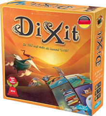 Asmodee, Dixit, Tysk version, Basisspil, Et billede er tusind ord værd, Kreativt familiespil for 3-8 spillere fra 8 år og opefter, Årets spil 2010 med 30 minutters spilletid