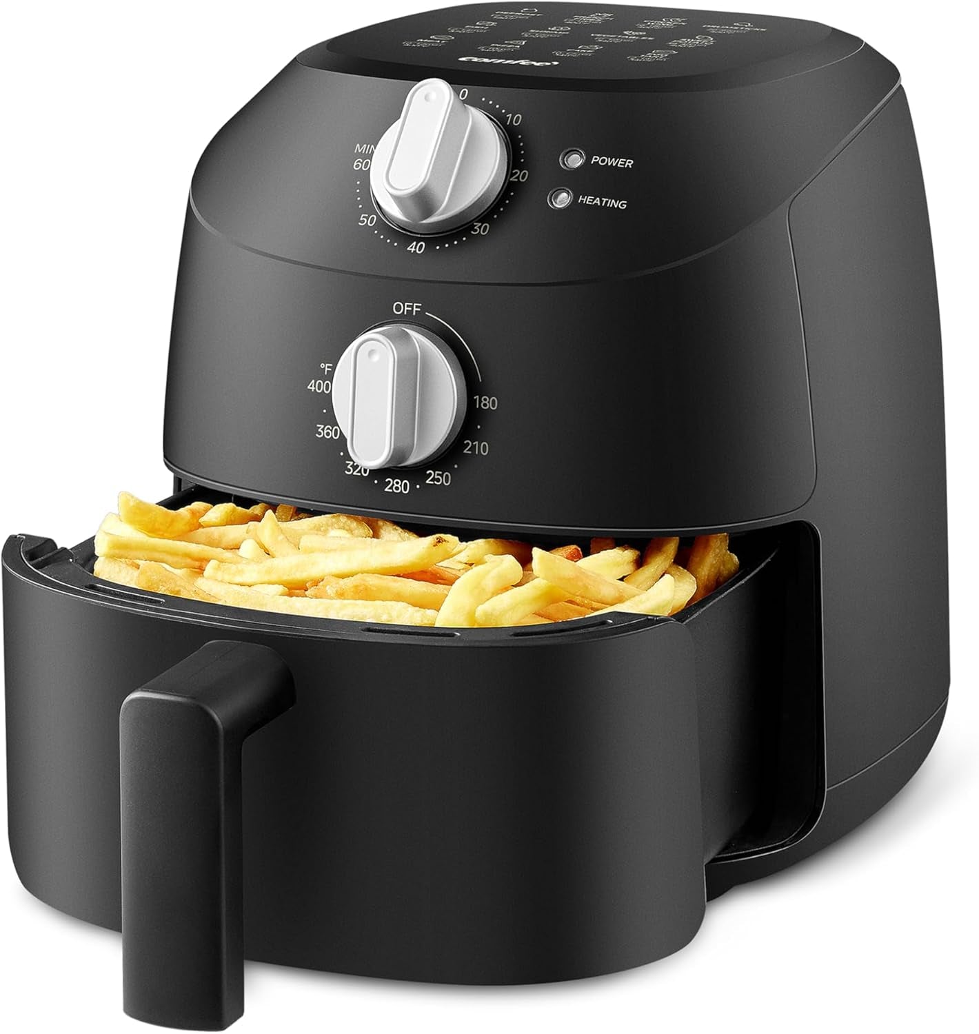 Midea Hot Air Fryer 2L, 1150W Airfryer, oliefri, Hot Air Fryer, Automatisk slukfunktion Hvidevarer Naty Shop 2L