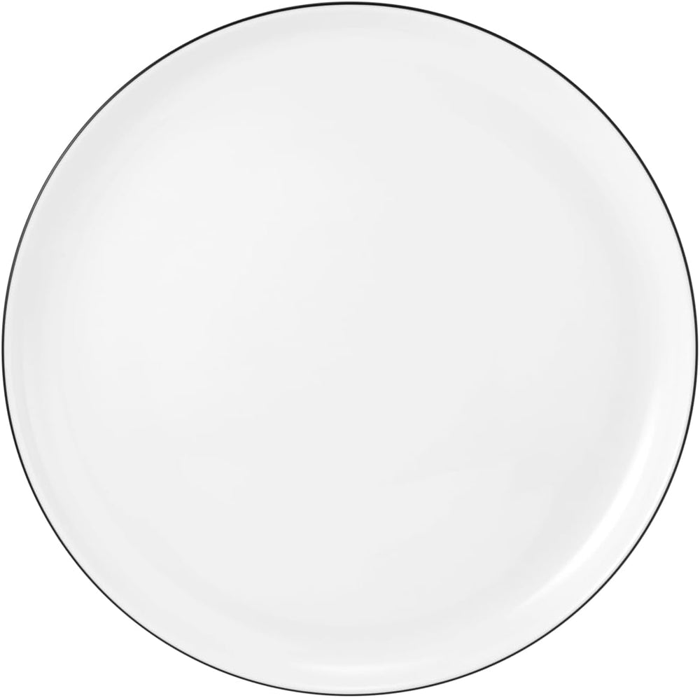Set de veselă Seltmann Weiden 001.737148 Lido - 6 farfurii de cină + 6 farfurii de fond - 12 piese - Black Line