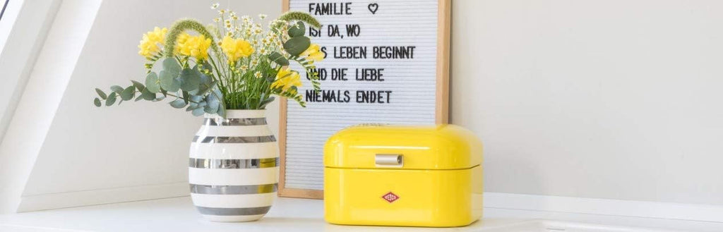 Wesco 235 001 Mini Grandy coș pentru pâine 17 x 18 x 12 cm (L/W/H) roz, oțel inoxidabil Cutii depozitare alimente Naty Shop