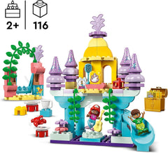 LEGO DUPLO | Disney Ariels magiske undervandspalads, pædagogisk legetøj til havfruen Ariel, undervandsslot for børn over 2 år 10435 Byggesæt Besuche den LEGO-Store