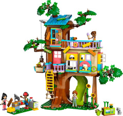LEGO Friends Træhus Byg og leg Rollespilssæt Legetøjshus til piger 8 år Sæt med 4 figurer og 2 dyrefigurer Gaveidé til børn 42652 Byggesæt Besuche den LEGO-Store