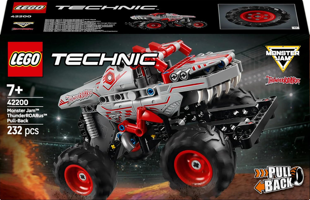LEGO Technic Monster Jam Thunderroarus Udtrækkeligt legetøj Monster Truck byggelegetøj til børn Gave til drenge og piger i alderen 7+ 42200 Byggesæt Besuche den LEGO-Store
