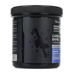 Thader Pharma Mască de păr echilibrantă cu cărbune de bambus și acid hialuronic - Ideal pentru rădăcini grase și vârfuri uscate, 700 ml Masca de par Naty Shop