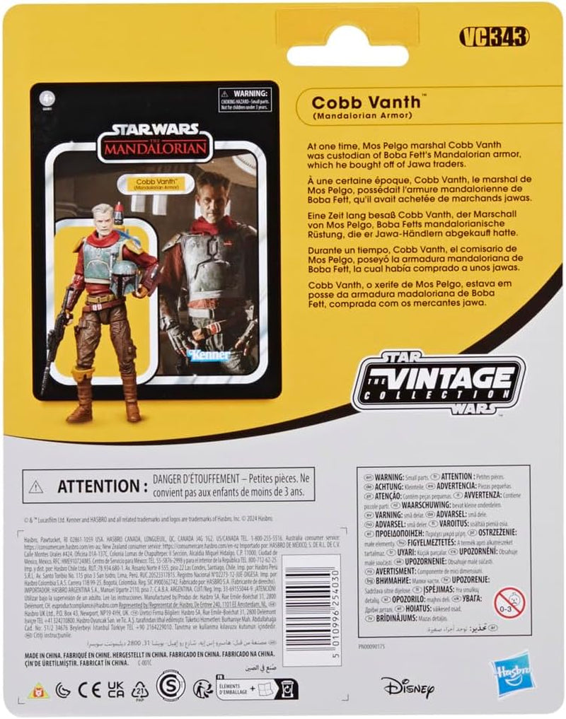 Star Wars Vintage Collection Cobb Vanth (Mandalorian Armor), Deluxe Zu Mandalorian Action Figur, skala 9,5 cm Actionfigurer Naty Shop