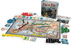 Asmodee, Ticket to Ride: Europa, Days of Wonder, Joc de bază, Joc de familie, Joc de societate, 2-5 jucători, Vârste 8+, 30-60 de minute, Germană