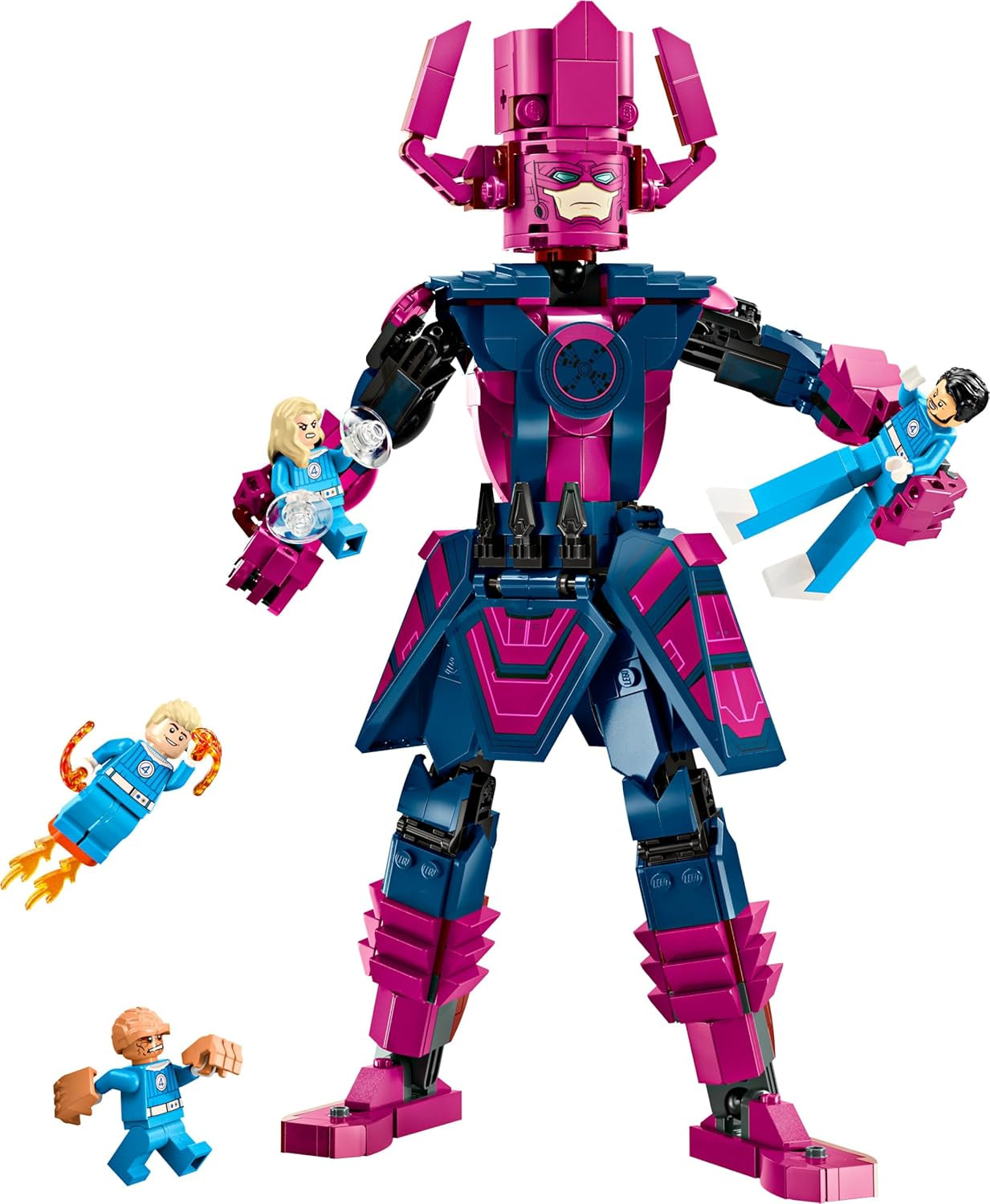 LEGO ǀ Marvel Fantastic Four vs. Galactus Baufigur - Bauset mit Superhelden - Spielset med The Thing, Invisible Woman and Human Torch - Kreatives Geschenk für Jungen und Mädchen - 76316