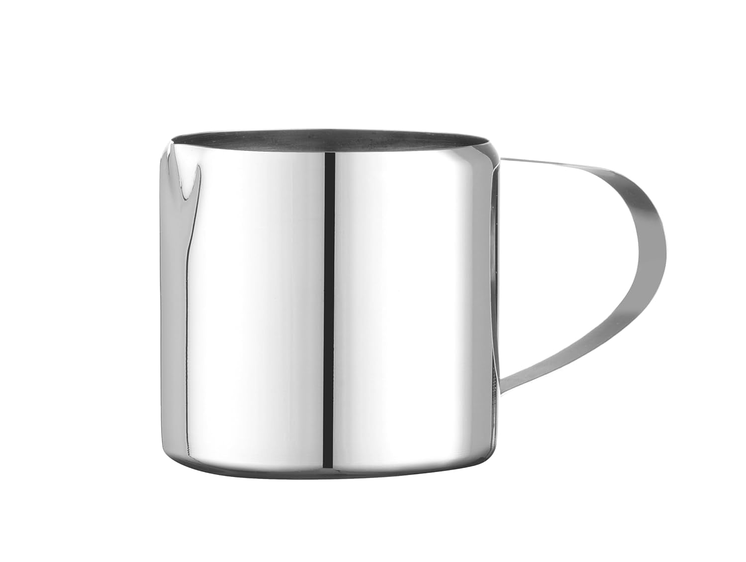 Cană de lapte mini HENDI, design drept, cu mâner solid, ulcior pentru frișcă, ulcior mic pentru lapte, ulcior pentru spumare, ulcior pentru frișcă, ulcior pentru frișcă, 120 ml, ø55 x (Î) 55 mm, oțel inoxidabil