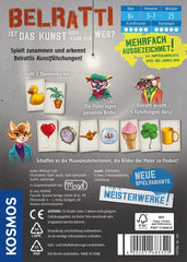 KOSMOS 683320 Belratti, Er dette kunst eller kan det være måden? Kortspil, samarbejdsspil til billedmatch, 3 til 7 spillere fra 8 år og opefter