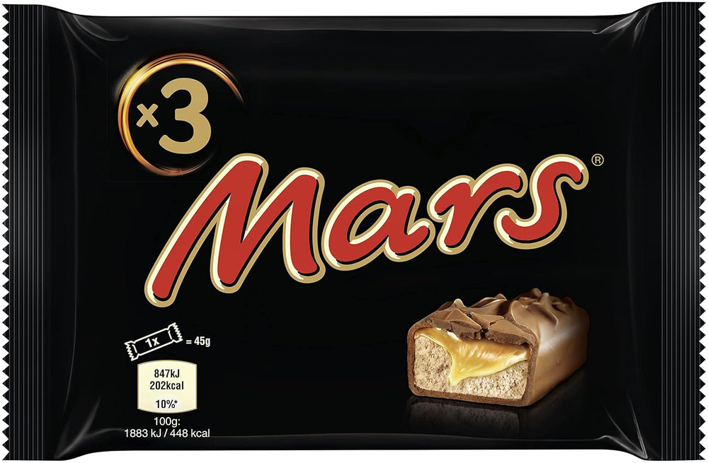 Mars chokoladebarer, karamel, chokolade, 1 pakke med 5 barer (1 x 225 g)
