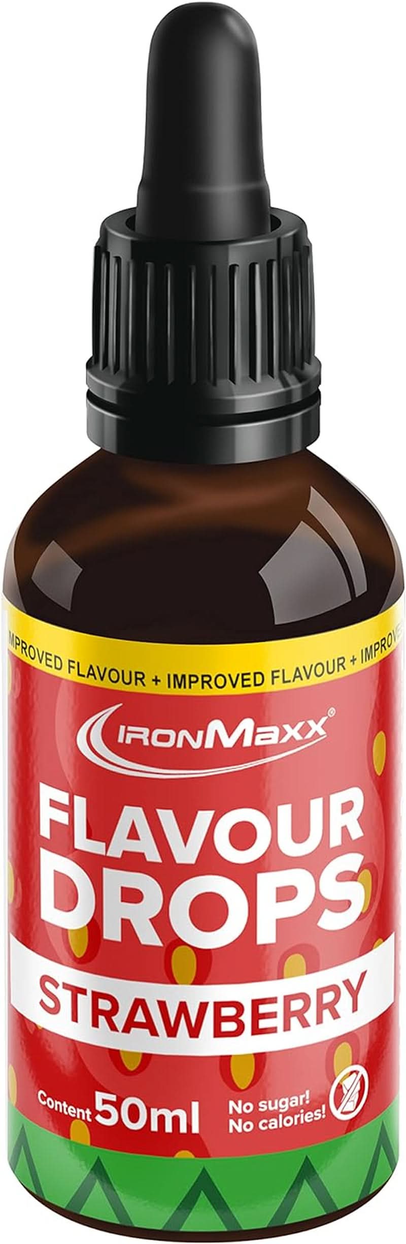 Ironmaxx-smagsdråber - Ingen kalorier og ingen sukker, 50 ml Flavors Naty Shop Strawberry