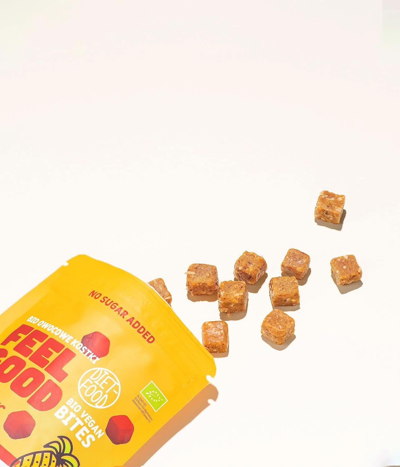 Økologiske frugtterninger, 100% frugt, 120 gram Naty Shop dehydrerede produkter