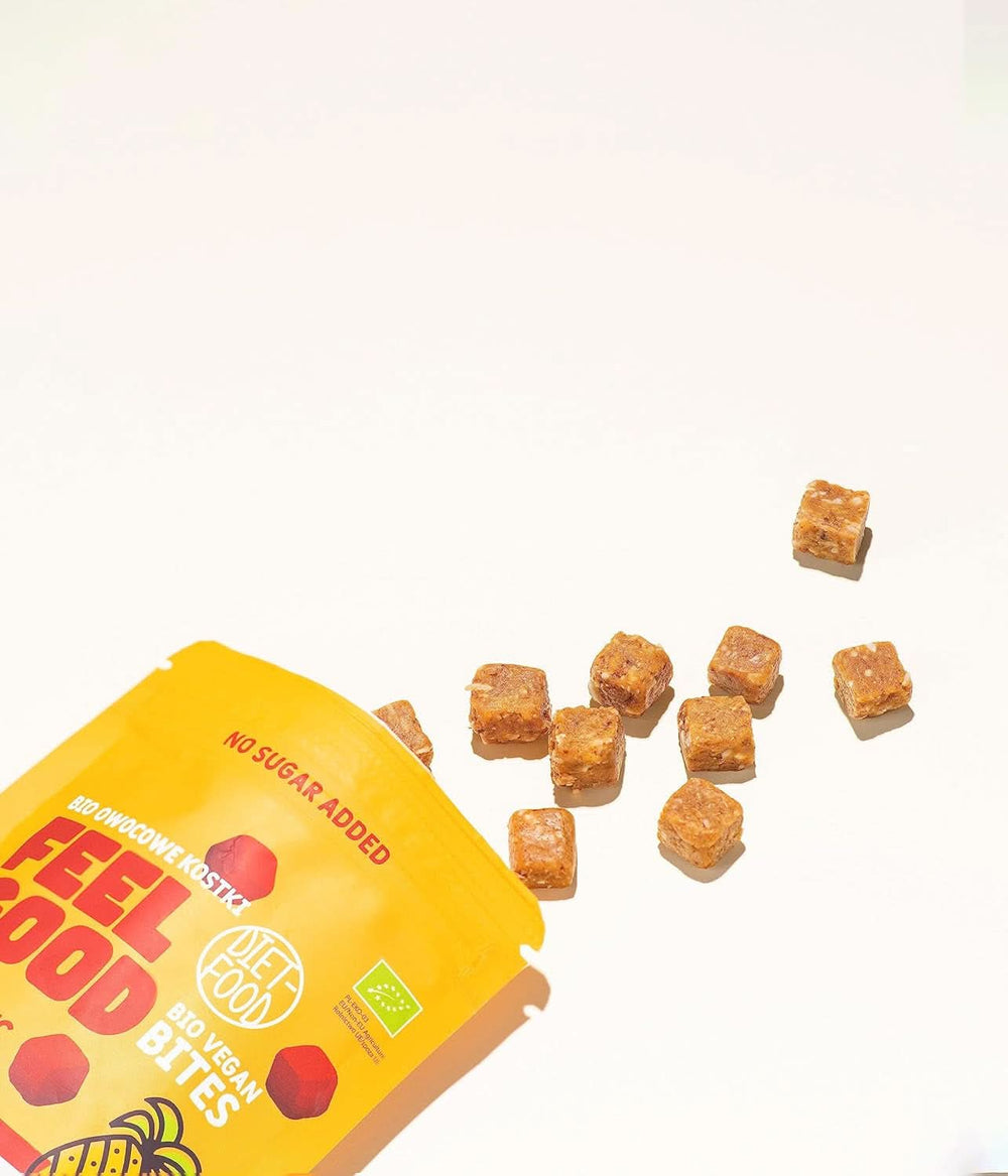 Økologiske frugtterninger, 100% frugt, 120 gram Naty Shop dehydrerede produkter