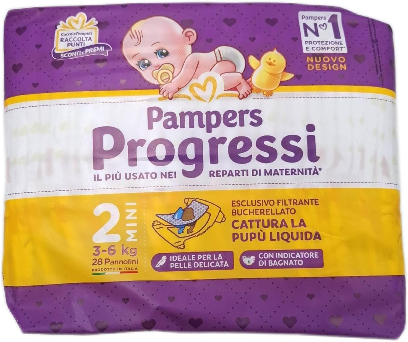 Pampers Progressi Maxi bleer + 500 ekstra puttepunkter, str. 4 (7 – 18 kg), 126 bleer (standardstørrelse)