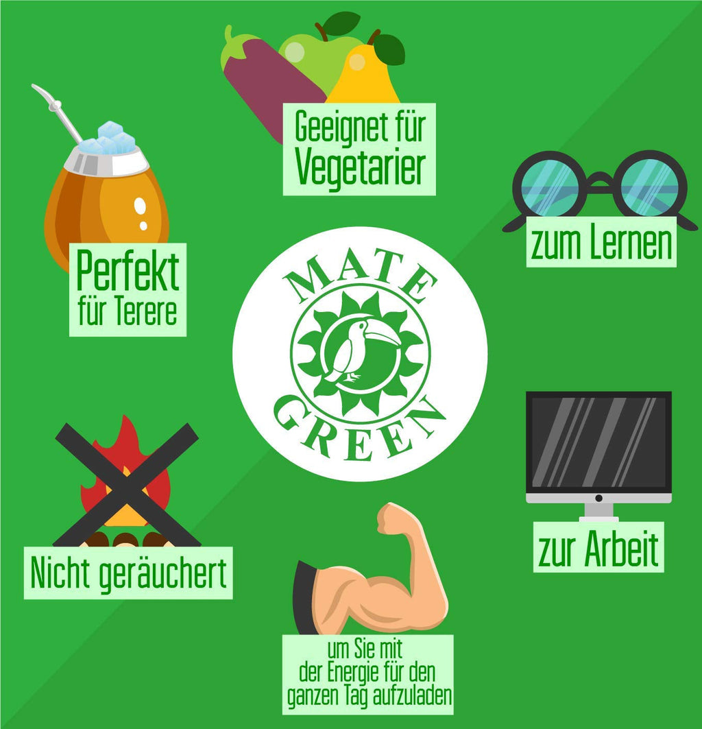 Yerba  „BIO” 400 g Ceai Mate organic, organic, stimulent natural și energizant cu cofeină, ceai Yerba Mate cu fructe, ceai Mate foarte bogat în cofeină, de înaltă calitate