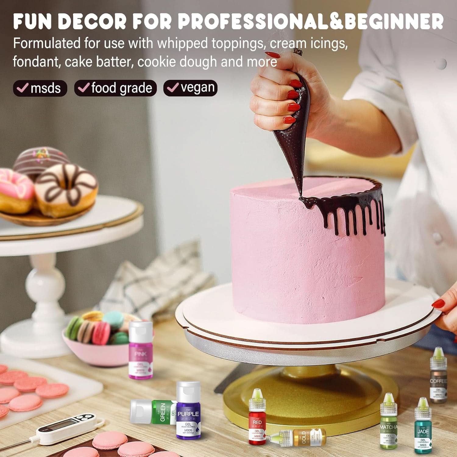 Colorant alimentar gel, recipiente de 6 ml si 10 ml Naty Shop