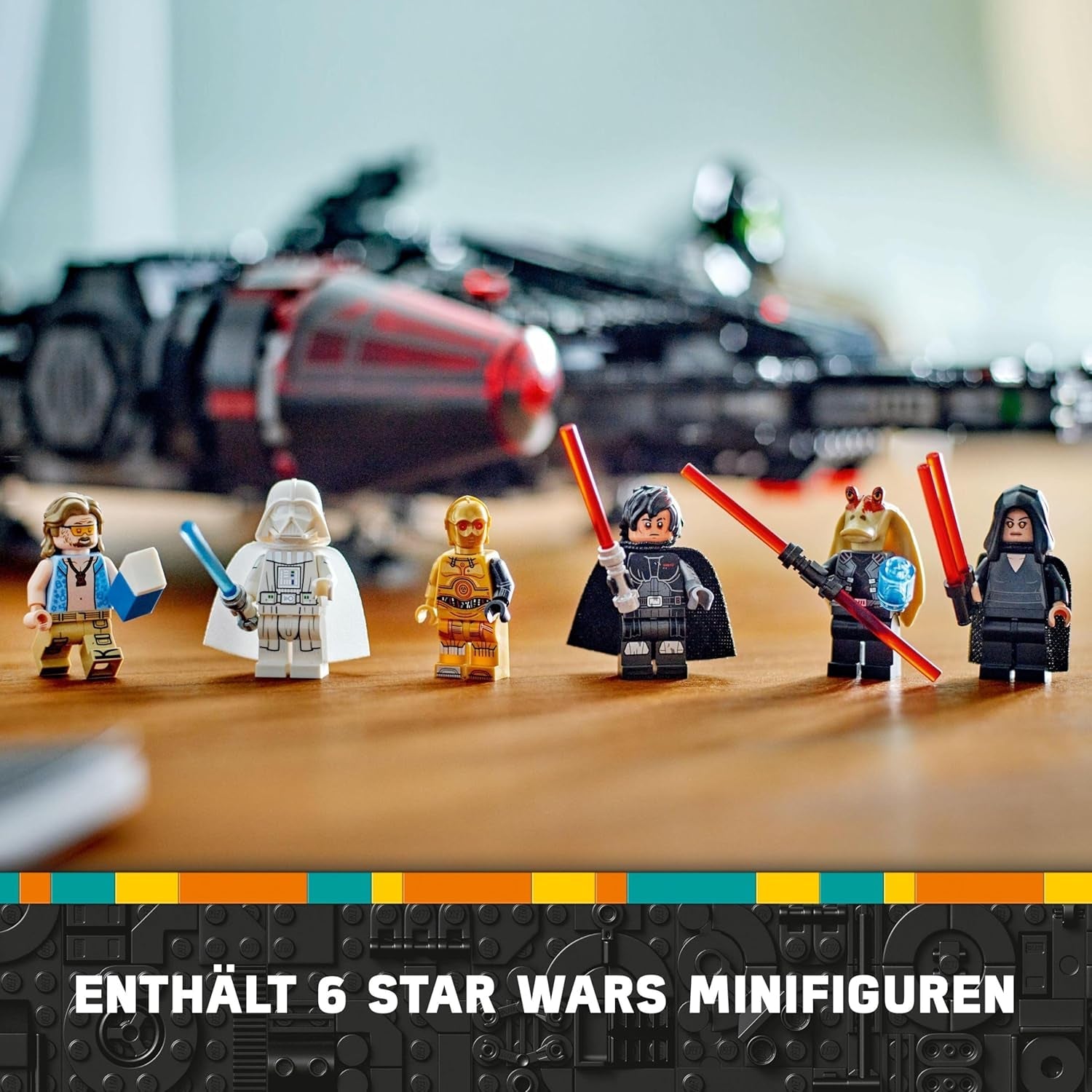 LEGO Star Wars Dark Millennium Falcon, Rumskibssæt, Byggelegetøj til børn, Fødselsdagsgave til drenge, piger og fans, Eventyrlegetøj 75389 Byggesæt Besuche den LEGO-Store