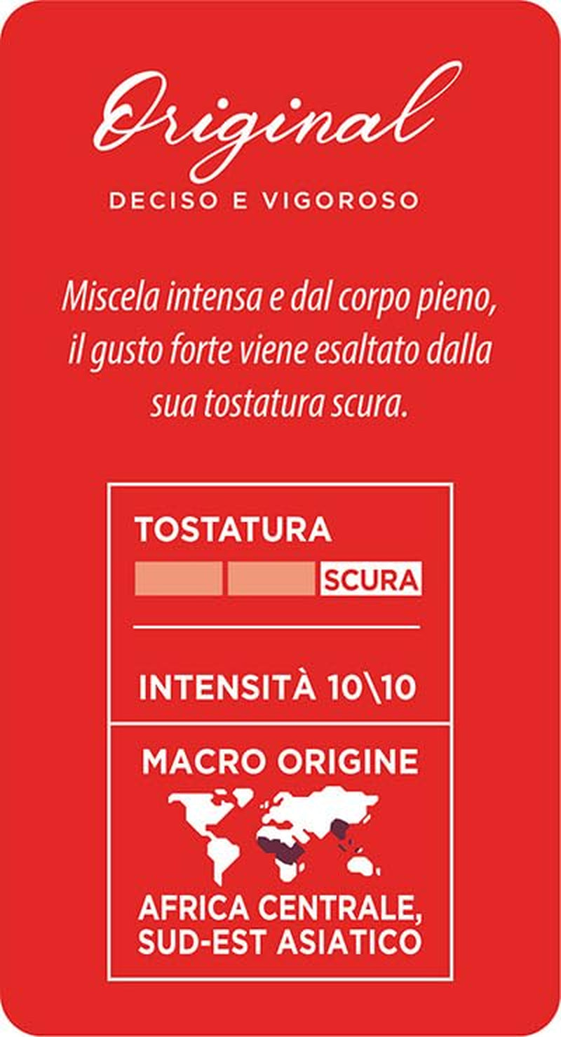 Caffè Mauro Torrefazione Kaffee Kompostierbare Pods, Recyclebare Verpackung, Original Mischung - 100 stück - Intensität 10/10 - Kompatibel mit ESE System Papier Pads 44 mm
