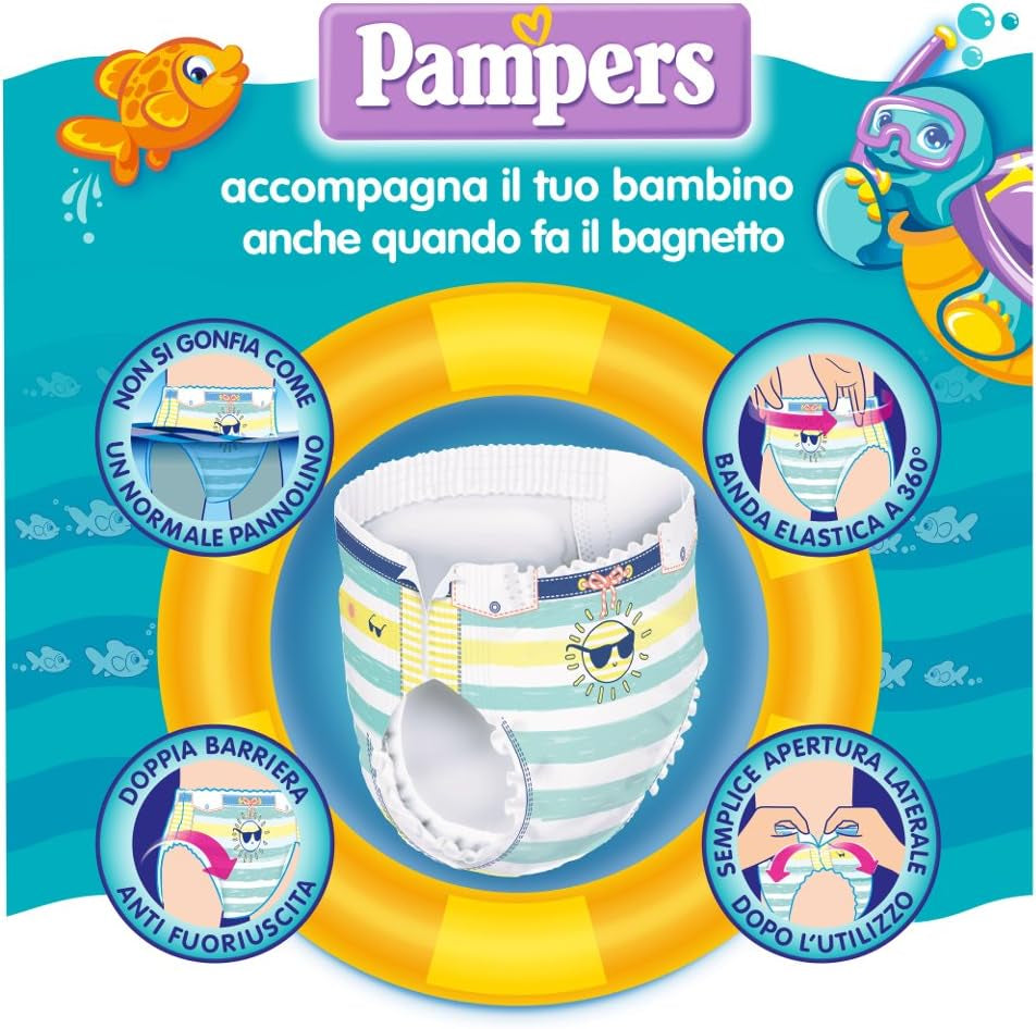 Pampers Il Costumi, 12 stk., str. 3 (6-11 kg)