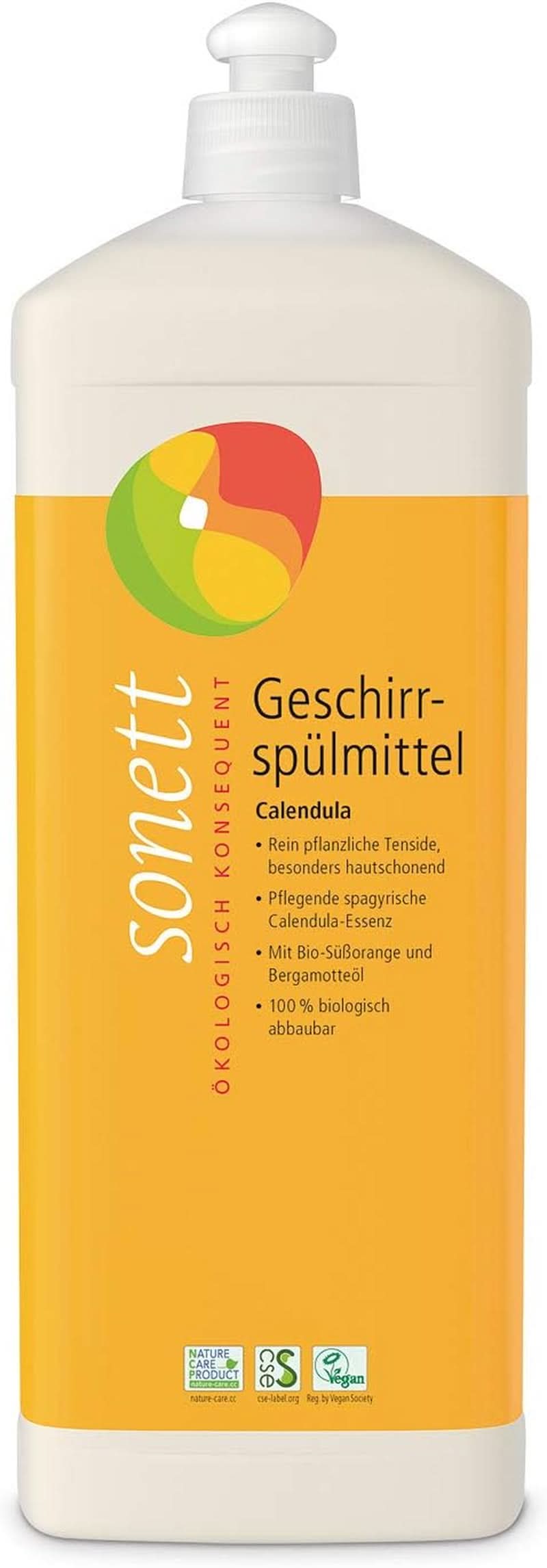 Sonett Calendula opvaskemiddel, 300 ml Naty Shop Køkkenvaskemidler 1 liter